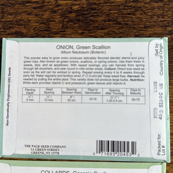 NWT Valley Greene Seed Packet Set Of 4 Different Varieties - Picture 6 of 8